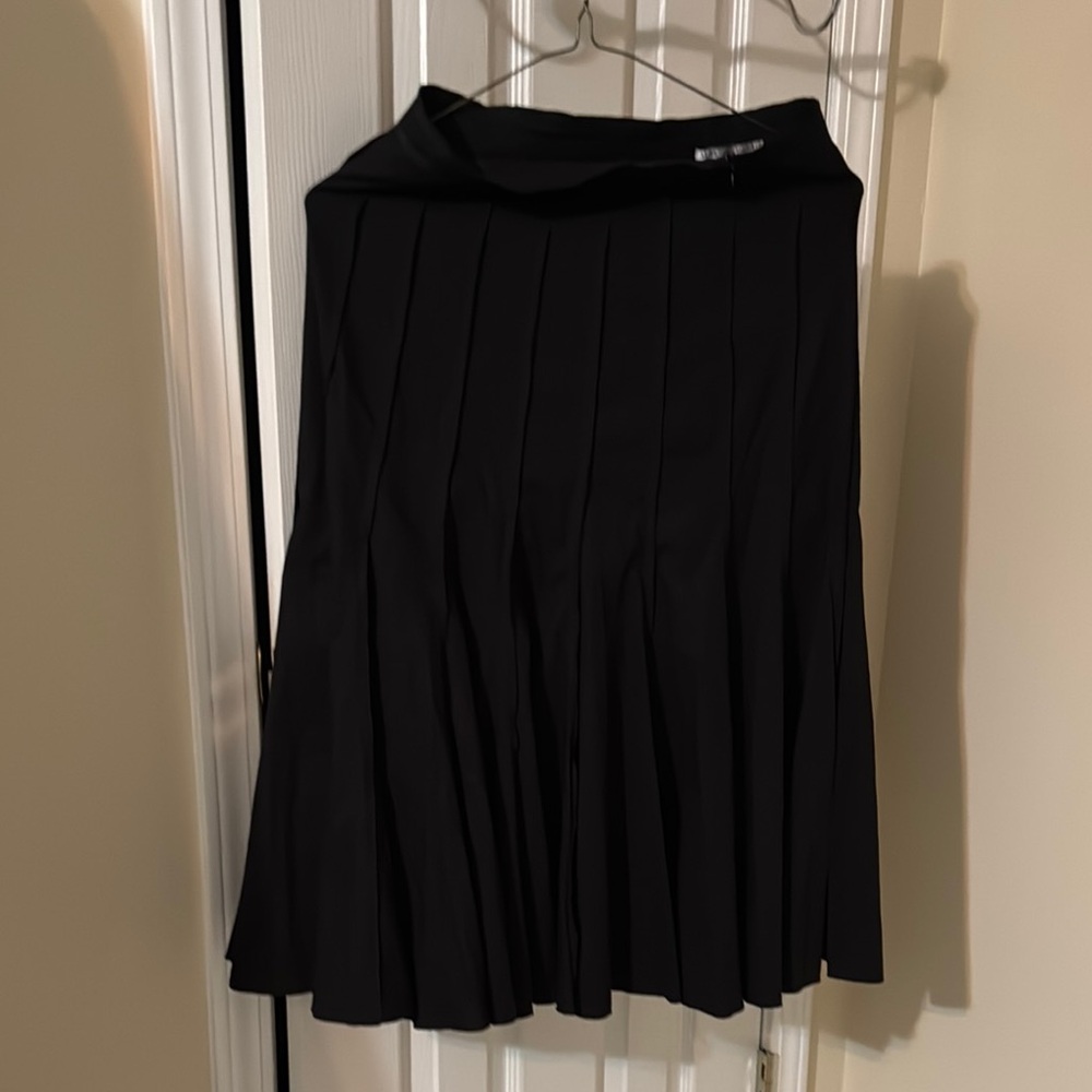 Alberto Makali Black Midi A-Line Skirt